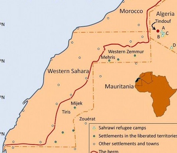 mapa-argelia-mauritania-marruecos-600x518 Argelia y Mauritania abren un paso fronterizo ante el recelo de Marruecos