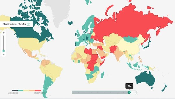 mapa-indice-paz-2017-600x341 Global Peace Index: pacifismo pierde puntos en la última década