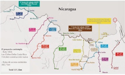 mapa-trocha-frontera Corte Internacional atribuye a Costa Rica la zona en disputa con Nicaragua