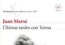Portada de el edición conmemorativa del 50 aniversario de "Últimas tardes con Teresa", de Juan Marsé