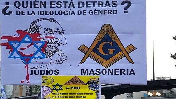 masofobia-ansimetismo-Argentina Antisemitismo y masofobia en marchas provida en Argentina