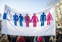 Pancarta que reclama el matrimonio igualitario