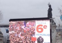 Marcha en París por la 6ª República, 18 de marzo de 2017.