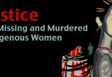 Cartel de la campaña "Missing justice" del Centre for Gender Advocacy de Canadá