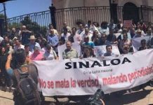 Protestas en Sinaloa, México, por el asesinato de periodistas