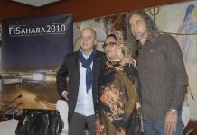 Odón Elorza en una iniciativa de apoyo al Sáhara cuando era alcalde de San Sebastián