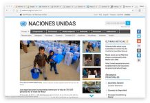 Sitio web en español de la ONU