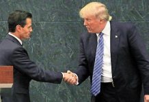 Peña Nieto y Donal Trump en su encuentro en México en 2016
