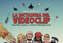 Portada de "La dictadura del videoclip. Industria musical y sueños prefabricados". Ed. El Viejo Topo