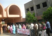 Una pasada protesta de estudiantes saharauis en la Universidad de Agadir