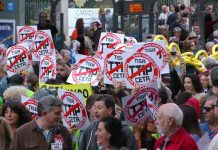 Protestas contra el CETA en España
