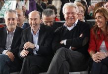 Susana Díaz, Felipe González, Pérez-Rubalcaba y otros líderes del PSOE