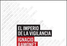 Portada de "El imperio de la vigilancia" de Ignacio Ramonet, publicado por Clave Editorial