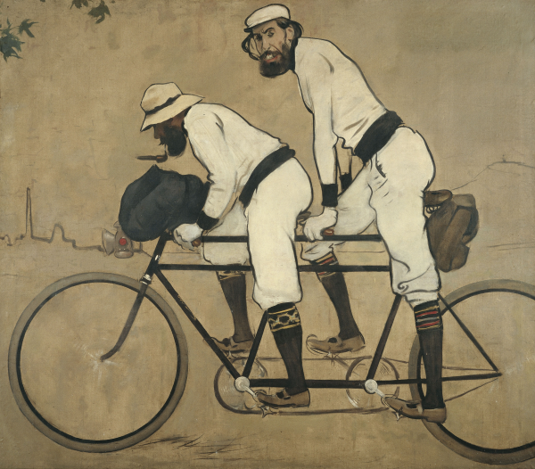 Ramón Casas y Pere Romeu en un tandem. 1897. Caixa Fórum, Madrid
