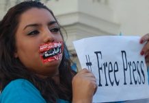 Protesta por la libertad de prensa en Marruecos