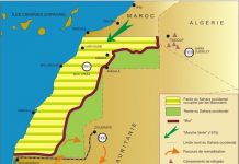 Mapa con la situación del territorio en 2002, en francés, muy parecida a la actual