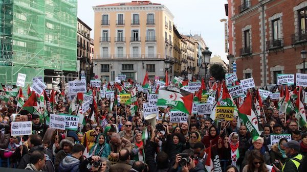 saharauis-madrid-20161112-600x337 Podemos insta al Gobierno a reconocer a Palestina pero no cita el Sahara