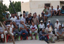 Agricultores y trabajadores del Oasis de Jemma, Túnez